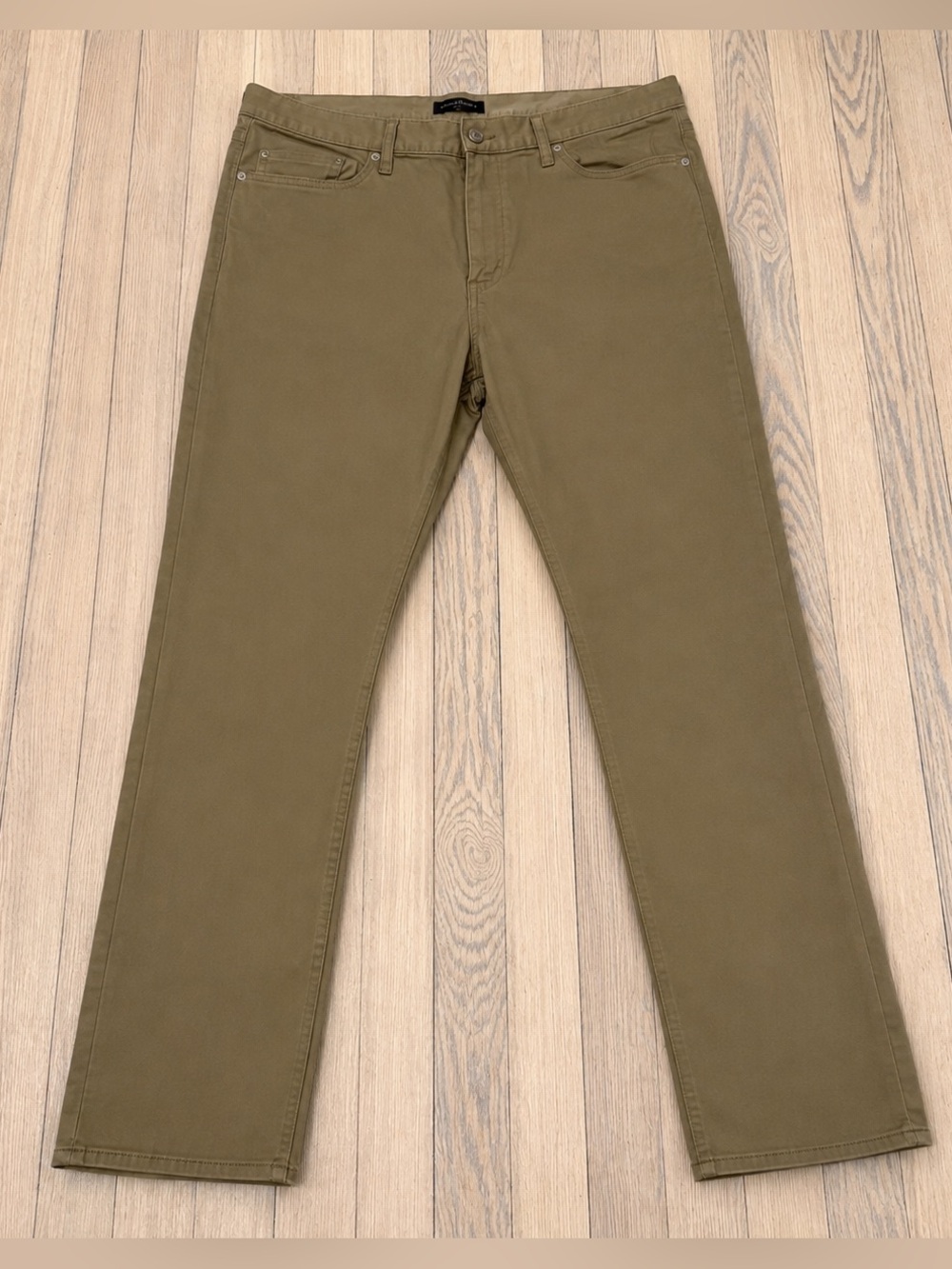 BANANA REPUBLIC Men’s Slim Fit Sueded Chino Pants Mojave Desert Khaki 38x32